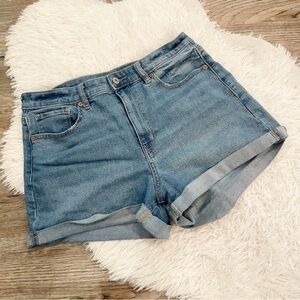 American Eagle Outfitters Mom Jean Shorts 10 Denim